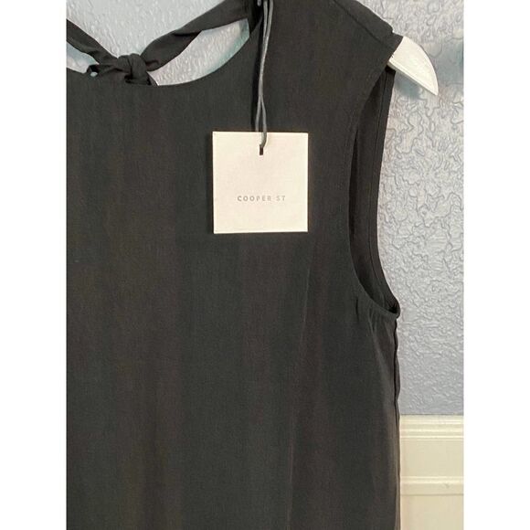 Cooper St A-Line Black Shift Dress with Ruffle Hem - Picture 8 of 11